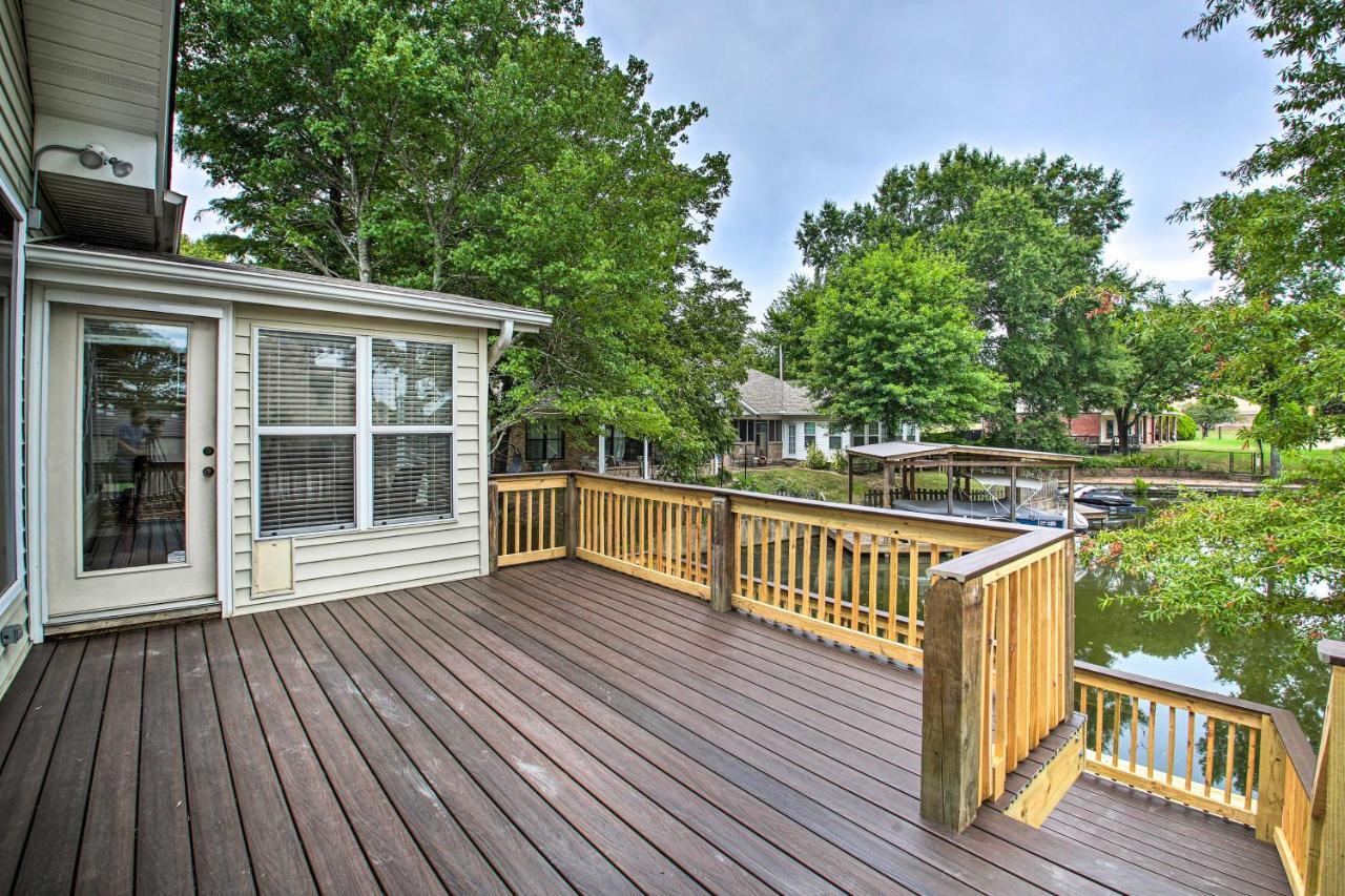 Lakefront Home With 2-Tier Deck And Boat Parking! Хот Спрингс Екстериор снимка